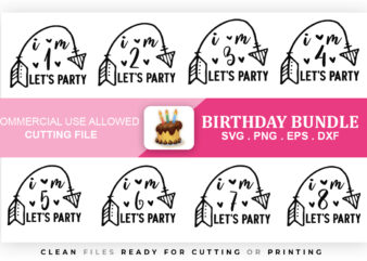 Birthday SVG Bundle