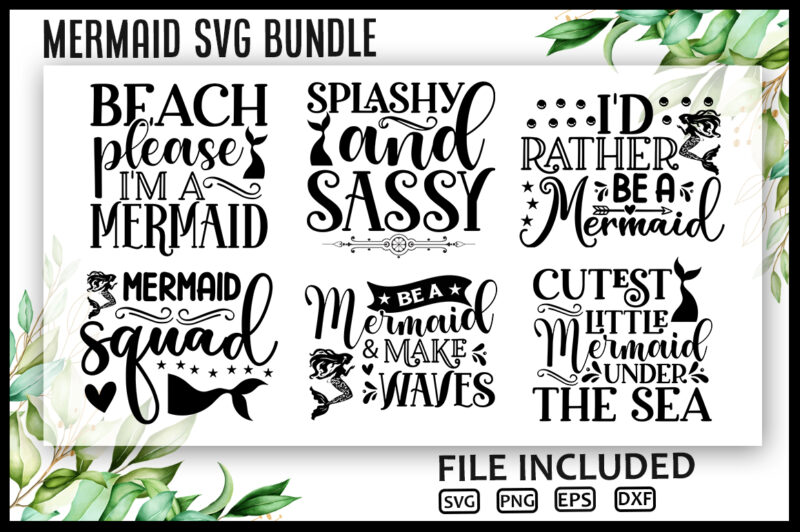 Mermaid SVG Bundle