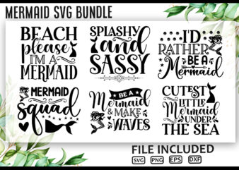 Mermaid SVG Bundle