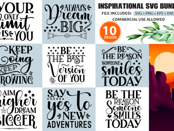 Inspirational svg bundle t shirt design for sale