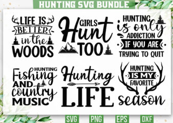 Hunting SVG Bundle graphic t shirt