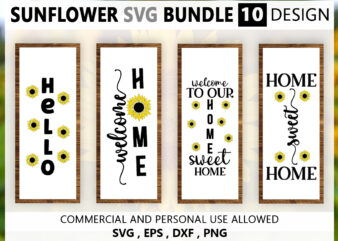 Sunflower SVG Bundle t shirt template vector