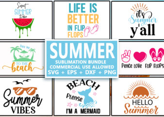 Summer Sublimation SVG Bundle