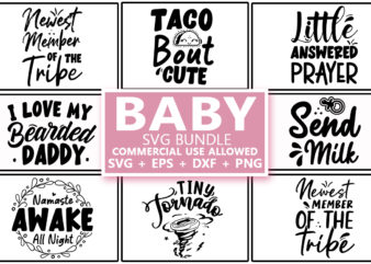 Baby SVG Bundle t shirt template