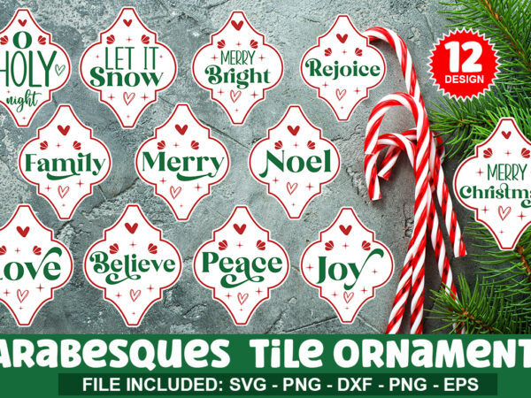 Arabesques tile ornament design bundle