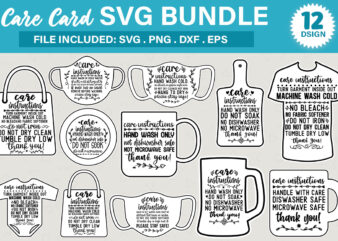 Care Card SVG Bundle