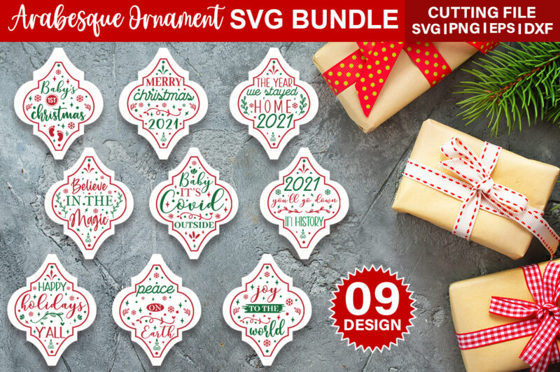 Arabesque Ornament SVG Bundle