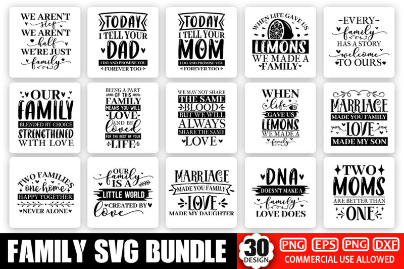 Family SVG Bundle