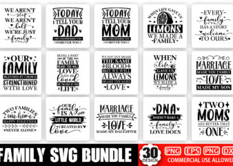 Family SVG Bundle t shirt graphic design