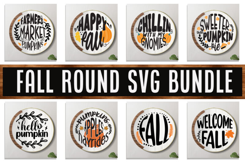 Fall Round SVG Bundle