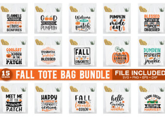 Fall Tote Bag SVG Bundle