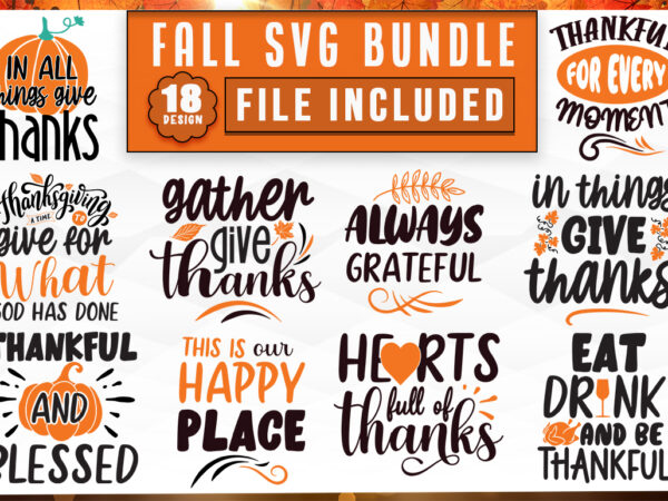 Fall svg bundle t shirt graphic design