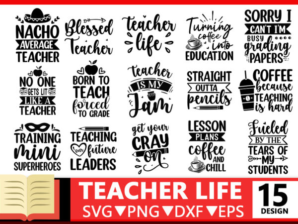 Teacher svg bundle t shirt designs for sale