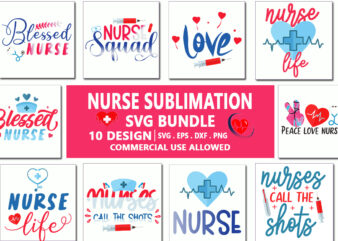 Nurse sublimation svg bundle