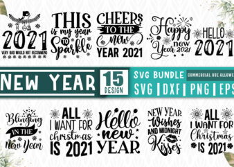 New year svg bundle