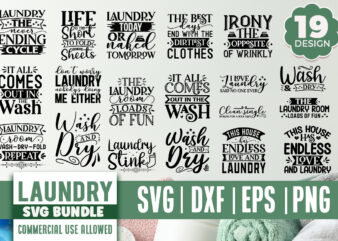 Laundry SVG Bundle