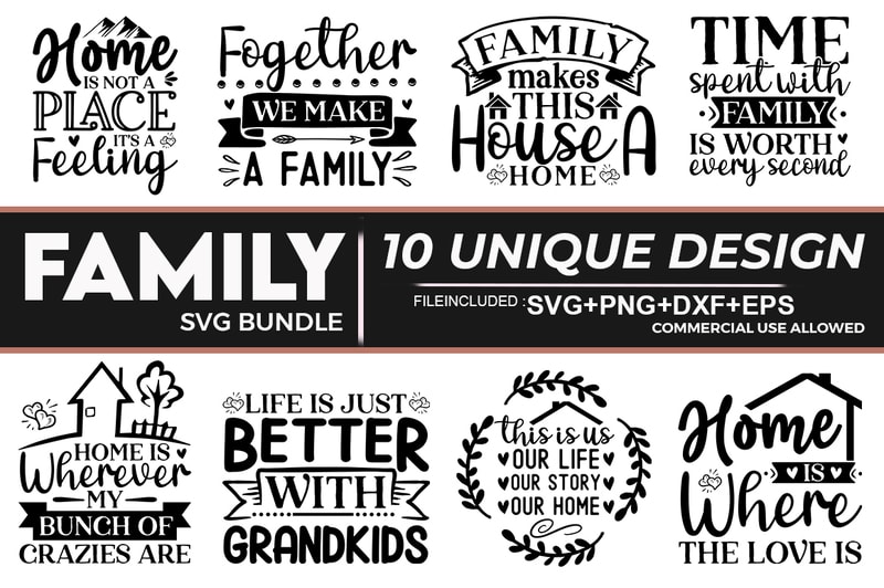 Family SVG Bundle - Buy t-shirt designs