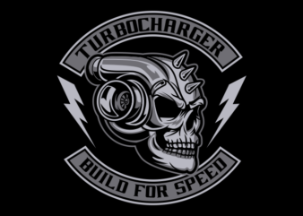 METAL SKULL TURBO CHARGER t shirt designs for sale