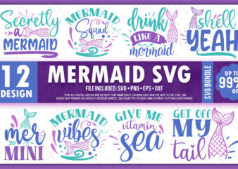 Mermaid SVG Bundle