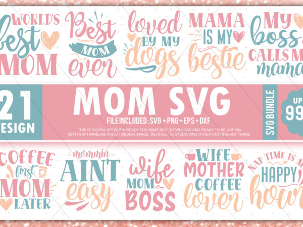 Mom svg bundle t shirt designs for sale