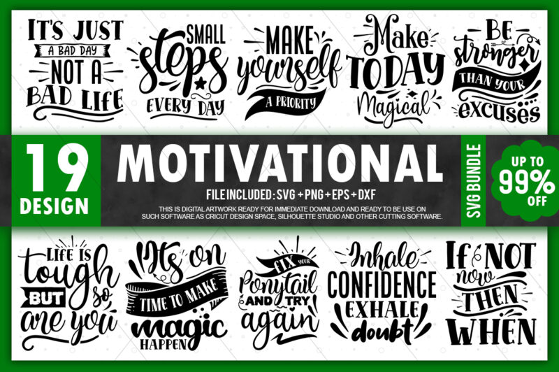 Motivational SVG Bundle