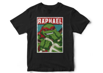 Ninja Turtles, RAPHAEL, cartoon, poster, t-shirt design, comic t-shirt, comic art, Ninja Turtles Fan Art, turtle t-shirt design