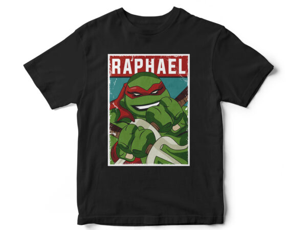 Ninja turtles, raphael, cartoon, poster, t-shirt design, comic t-shirt, comic art, ninja turtles fan art, turtle t-shirt design