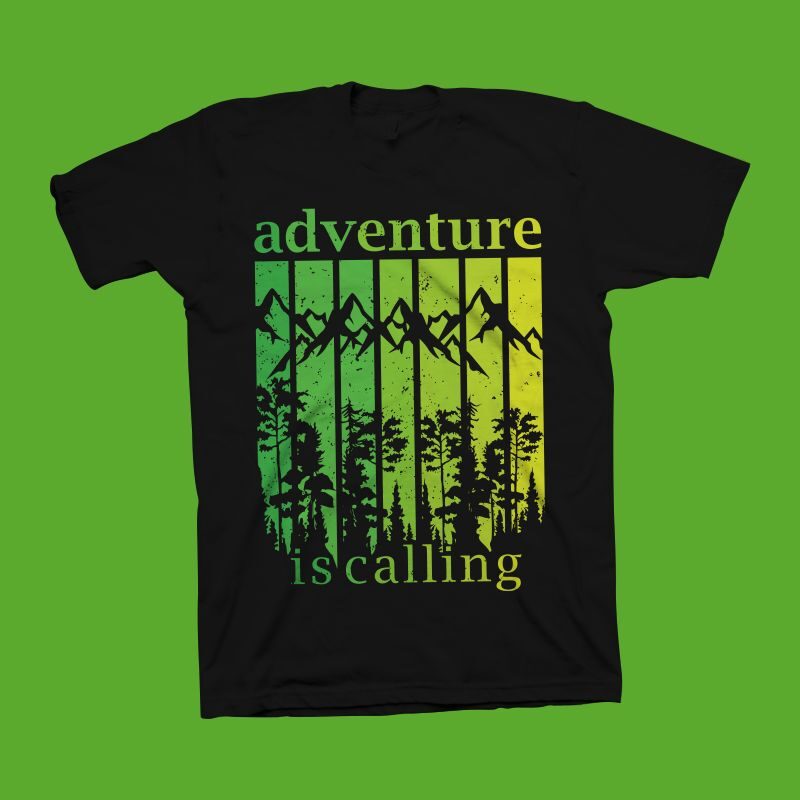 Adventure is calling t-shirt design, adventure svg png, hiking t-shirt design, outdoor t-shirt design, adventure t-shirt design for sale
