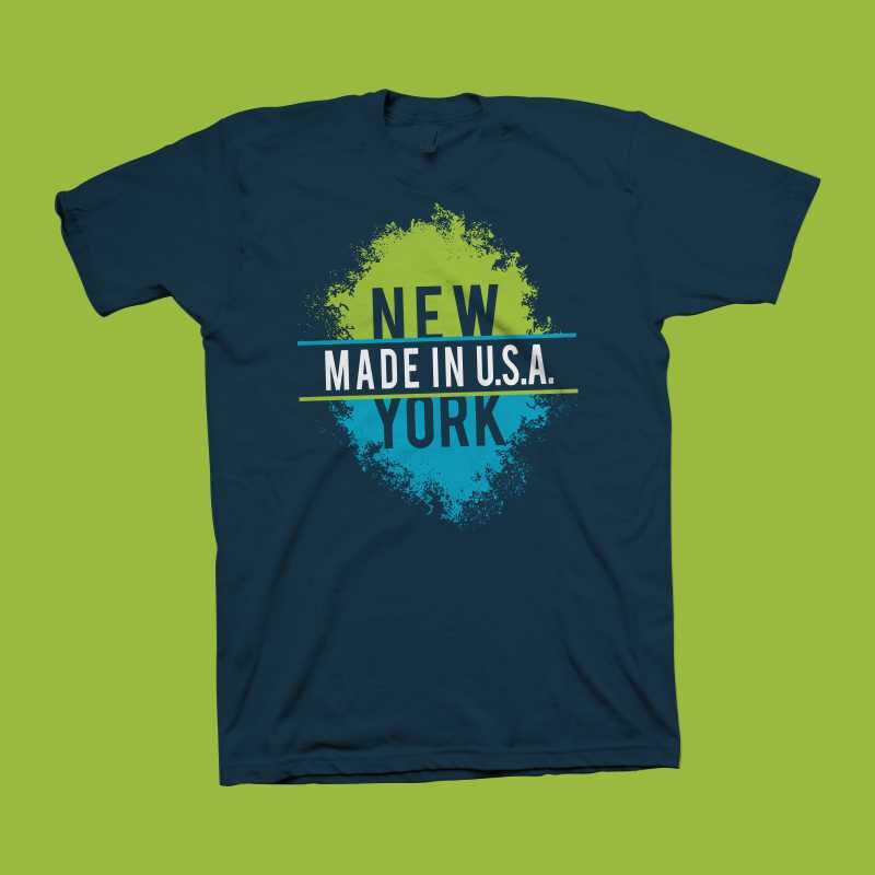 New York Made In U.S.A t shirt design, new york svg, new york t shirt design, new york png, urban street t shirt design for commercial use