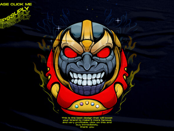 Thanos daruma japanese t shirt designs for sale