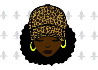 Black Girl Leopard Pattern Gifts, Shirt For Black Girl Svg File Diy Crafts Svg Files For Cricut, Silhouette Sublimation Files