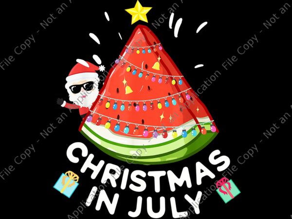 Christmas in july png, christmas in july watermelon santa summer tree, christmas in july watermelon, santa vector, christmas png, santa christmas
