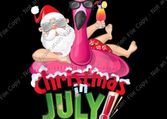 Christmas In July Png, Christmas in July Summer Beach Vacation Pool , Christmas In July Watermelon, Santa Vector, Christmas Png, Santa Christmas, Christmas Summer, Christmas in July Flamigo