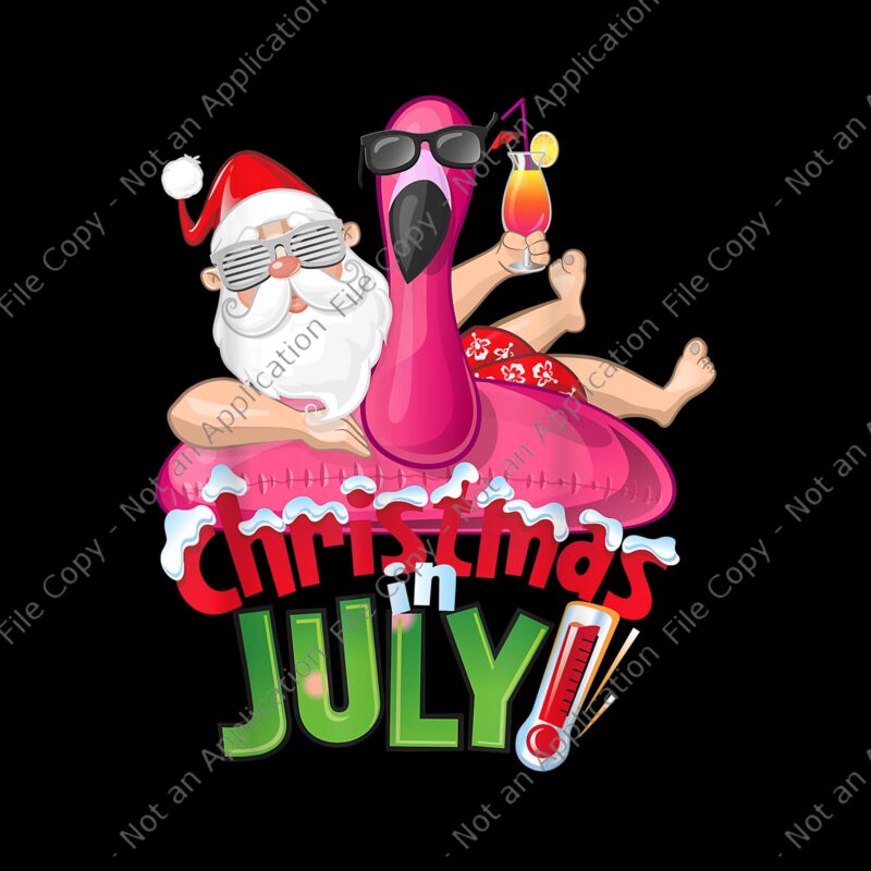 Christmas In July Png, Christmas in July Summer Beach Vacation Pool , Christmas In July Watermelon, Santa Vector, Christmas Png, Santa Christmas, Christmas Summer, Christmas in July Flamigo