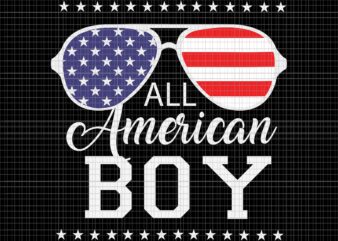 All American Boy SVG, All American Boy Flag 4th of July SVG, Dog 4th of July SVG, 4th of July svg, 4th of July vector