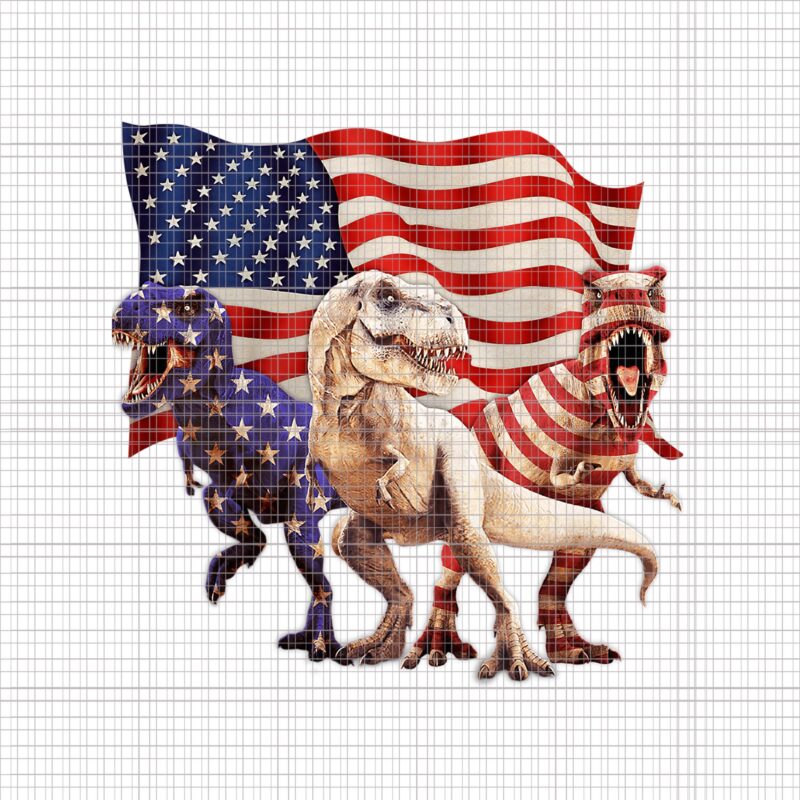 T-Rex Dinosaur 4th of July PNG, 4th of July T-Rex Dinosaur, T-Rex Dinosaur Flag, 4th of July vector