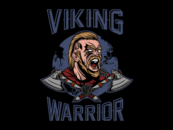 Viking warrior t shirt vector art