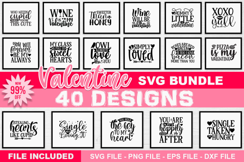 Valentine SVG Bundle