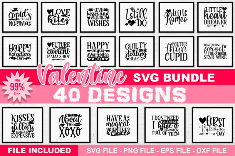 Valentine SVG Bundle