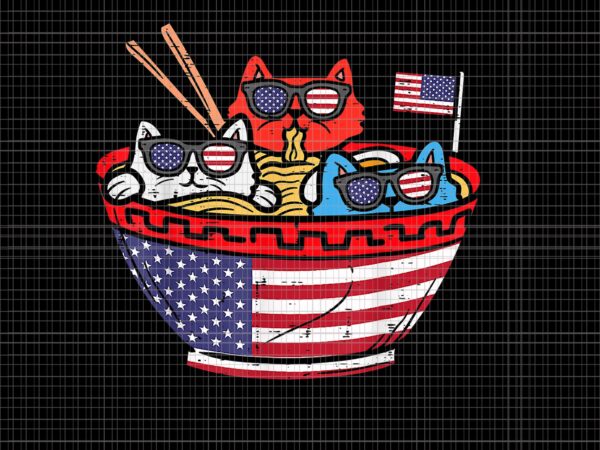 Cats ramen anime png, cats ramen anime cats 4th of july, ramen anime american flag 4th of july png, cats ramen anime american flag png, 4th of july vector