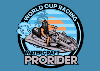 WATERCRAFT PRO RIDER t shirt design for sale