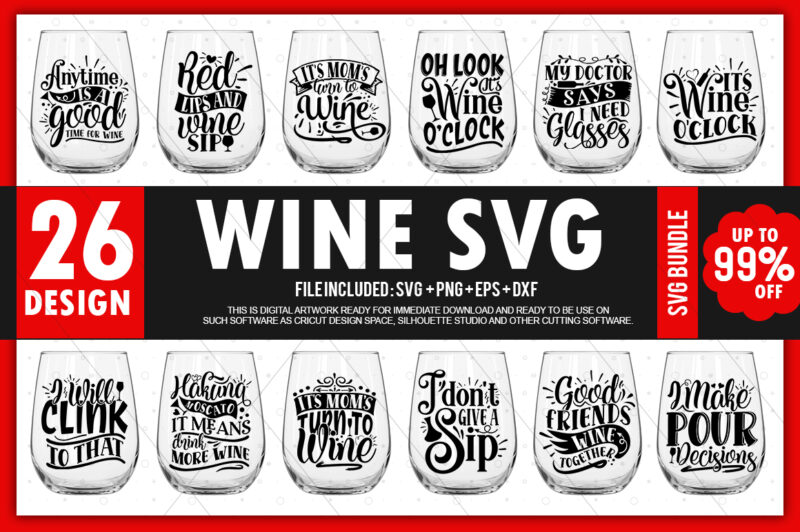 Wine SVG Bundle