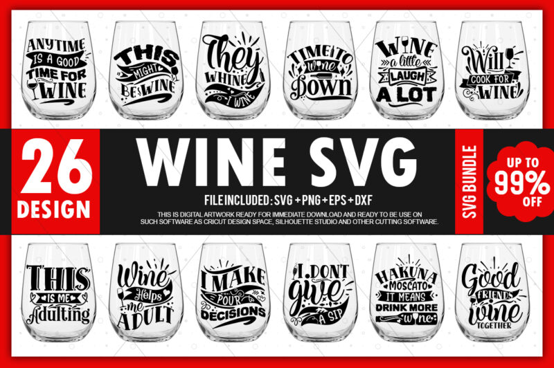 Wine SVG Bundle