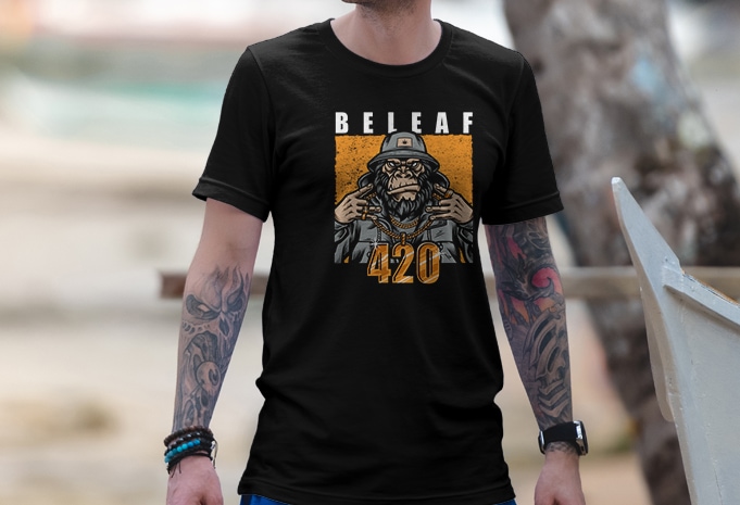 BELEAF, Gorilla T-shirt Design