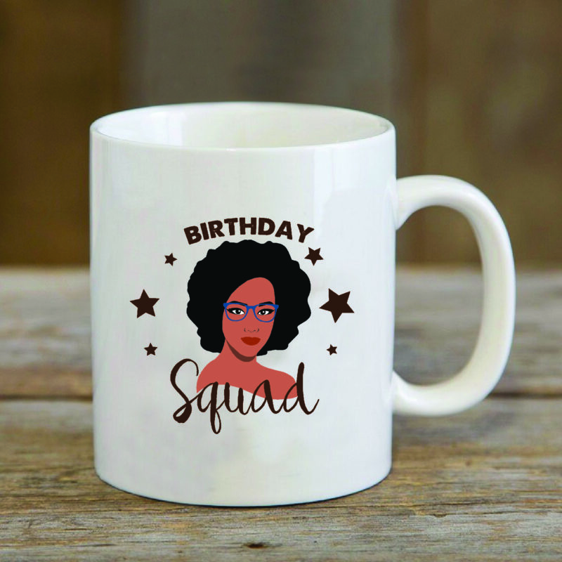 Black Girl Birthday Squad Gifts, Shirt For Black Girl Birthday Svg File ...