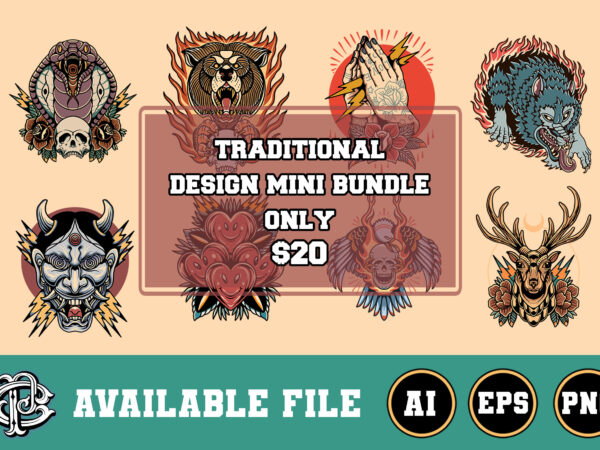 Traditional design mini bundle only $20