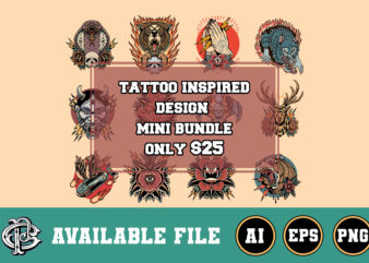 tattoo inspired design mini bundle only $25