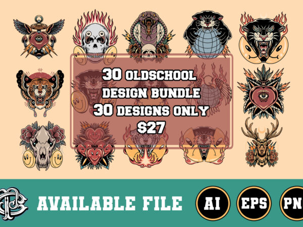 30 oldschool design bundle