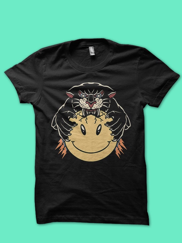 tiger and panther tattoo inspired design bundle