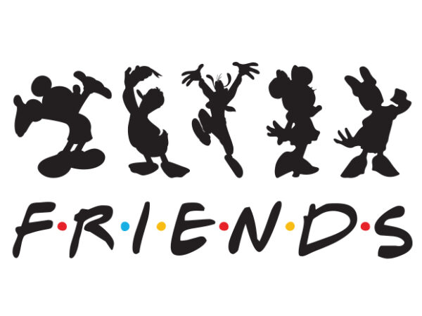 Friends t shirt graphic design